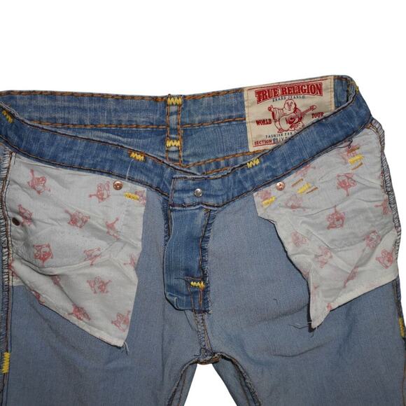 True Religion Billy Super T Jeans Men’s Size 38 Straight Leg Flap Pockets - Picture 7 of 9